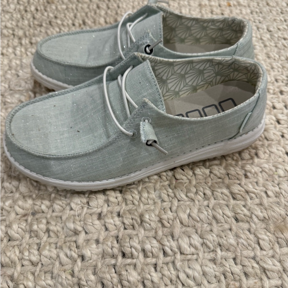 Light Green Casual Shoes Hey Dude